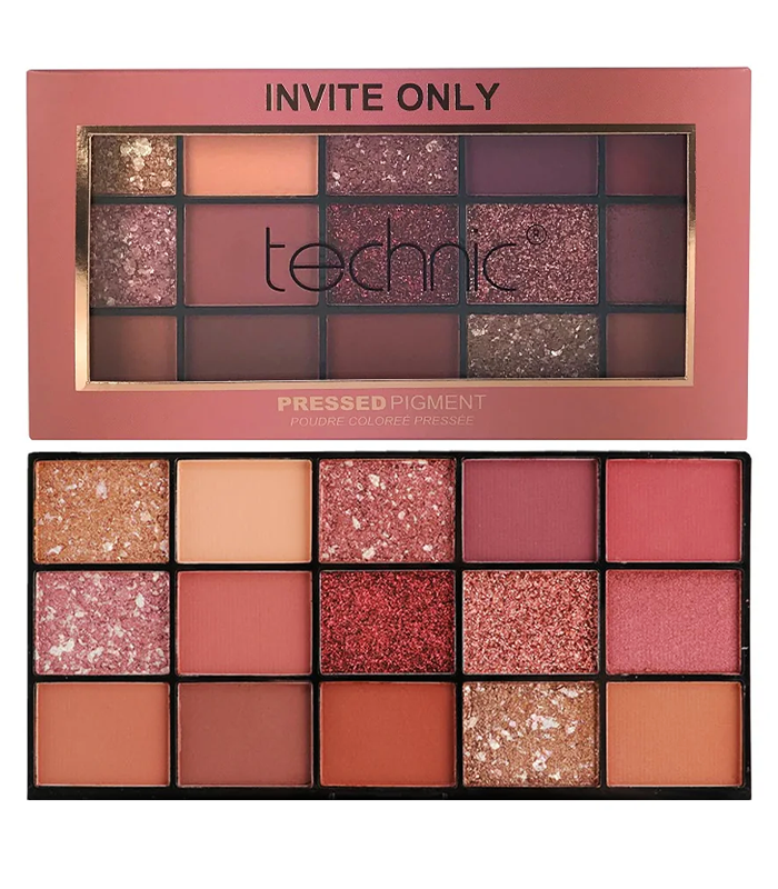 عکس 1: پالت سایه 15 رنگ تکنیک technic مدل invite only