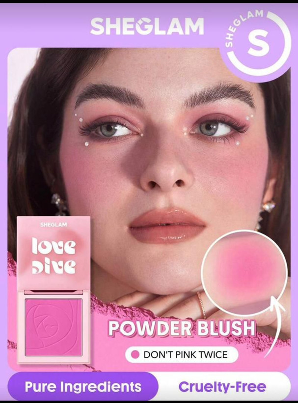 عکس 4: رژگونه پودری و مات شیگلم SHEGLAM