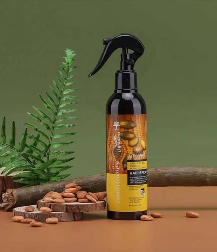 عکس 1: اسپری دوفاز مو لایتنس LIGHTNESS ARGAN OIL & PROTEIN HAIR SPRAY حجم250ml اصل