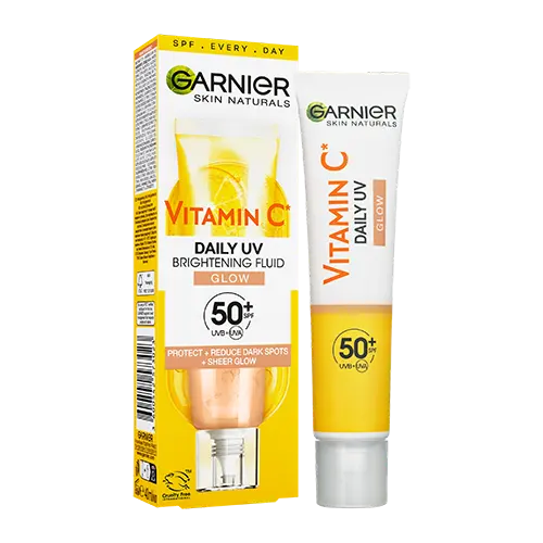 عکس 1: ضد آفتاب فلوئیدی ویتامین c بی رنگ گارنیر با spf 50