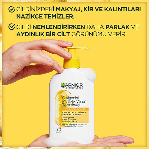 عکس 2: ژل شستشوی صورت ویتامین سی گارنیر 250 میلی لیتر