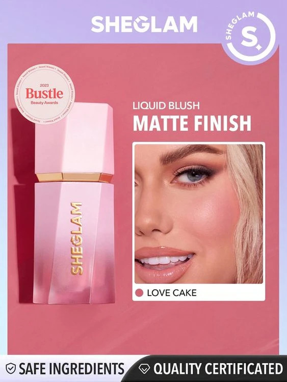 عکس 4: رژگونه مایع شیگلم مات مدل Liquid Blush Matte حجم 5 میلی لیتر