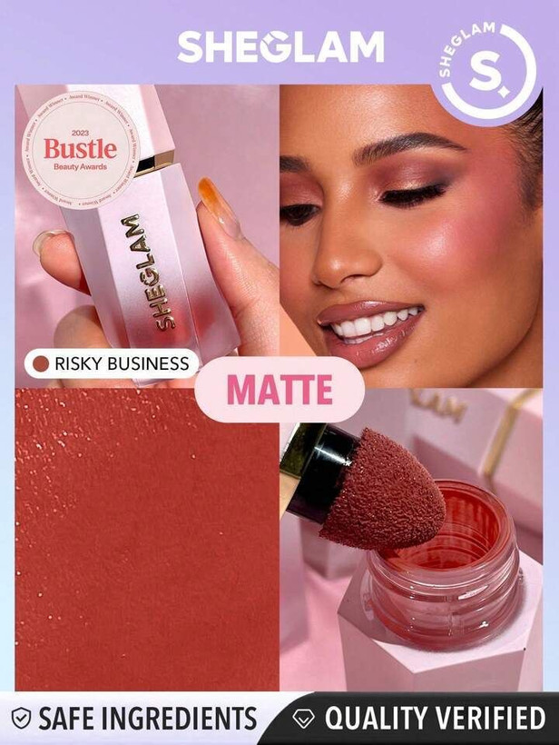عکس 5: رژگونه مایع شیگلم مات مدل Liquid Blush Matte حجم 5 میلی لیتر