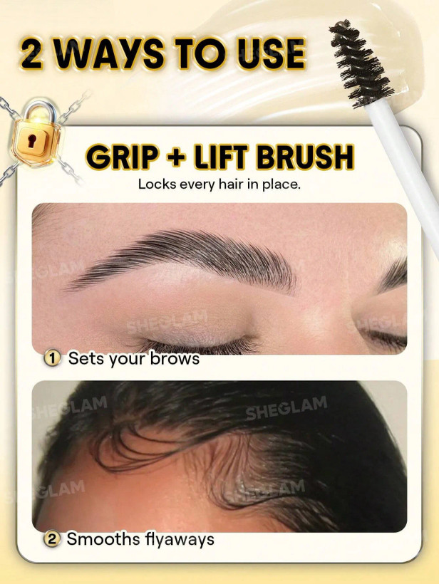عکس 2: ژل ابرو حالت دهنده شیگلم مدل Brow Behavior Gel