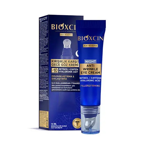 کرم ضد چروک و و جوانساز دور چشم بیوکسین Bioxcin ویژه شب مدل AGE REVERSE