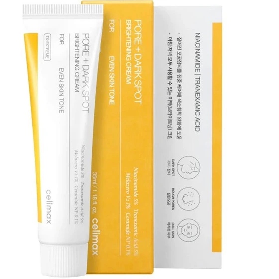 کرم ضد لک و کنترل منافذ سليمکس روشن کننده  Celimax Pore+Dark Spot Brightening Cream پوست