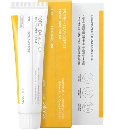 کرم ضد لک و کنترل منافذ سليمکس روشن کننده Celimax Pore+Dark Spot Brightening Cream پوست