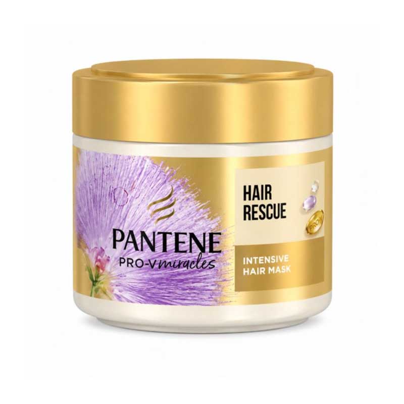 ماسک مو ترمیم کننده قوی حاوی بیوتین و پروتئین ابریشم پنتن Pantene مدل Intense Hair Rescue