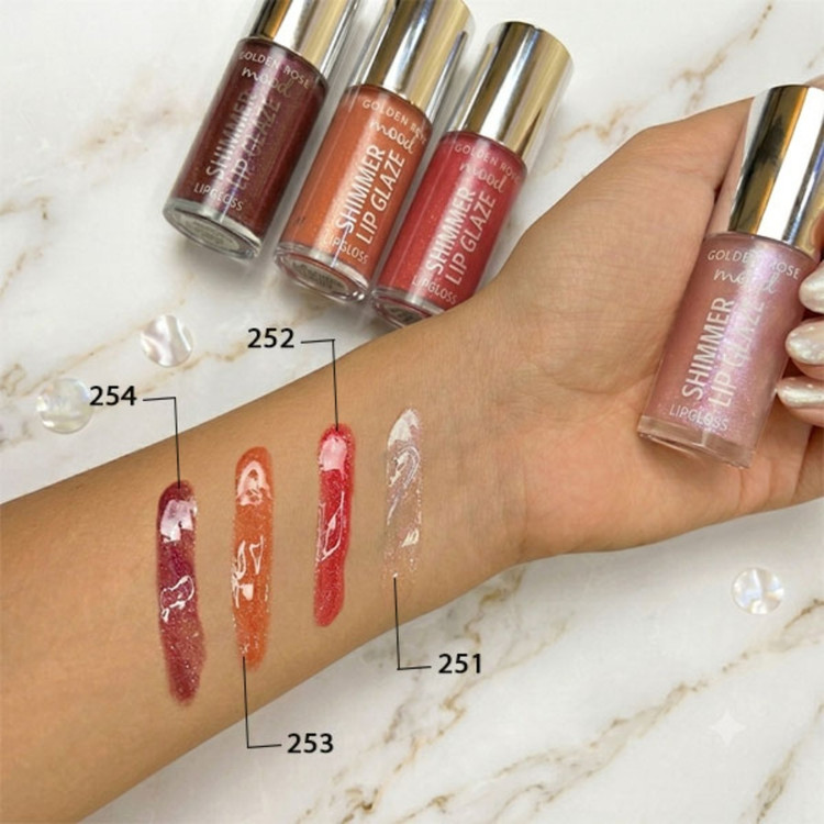 لیپ گلاس شاین دار گلدن رز Golden Rose مدل Shimmer Lip Glaze