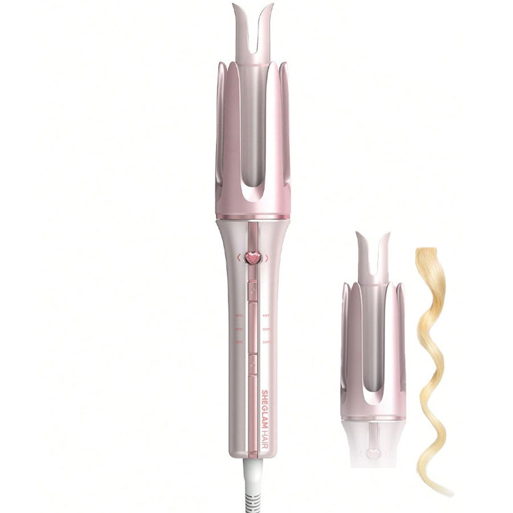 دستگاه فرکننده مو کرلی شیگلم سایز 25 رنگ صورتی SHEGLAM Cupid’s Charm One Touch Instant Curler ۹,۰۰۰,۰۰۰