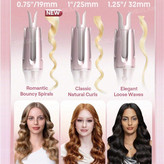 دستگاه فرکننده مو کرلی شیگلم سایز 25 رنگ صورتی SHEGLAM Cupid’s Charm One Touch Instant Curler ۹,۰۰۰,۰۰۰